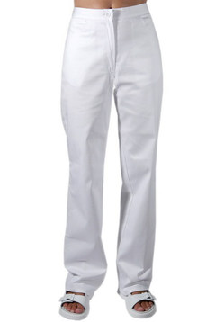 Bílé dámské pracovní kalhoty REGINA